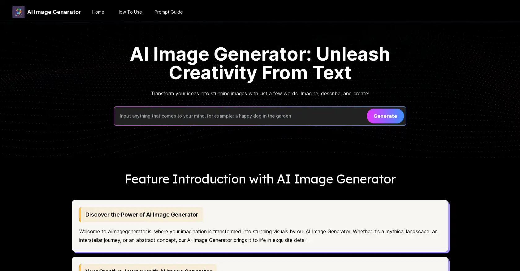 AI Image Generator - AI tool for Image Generator