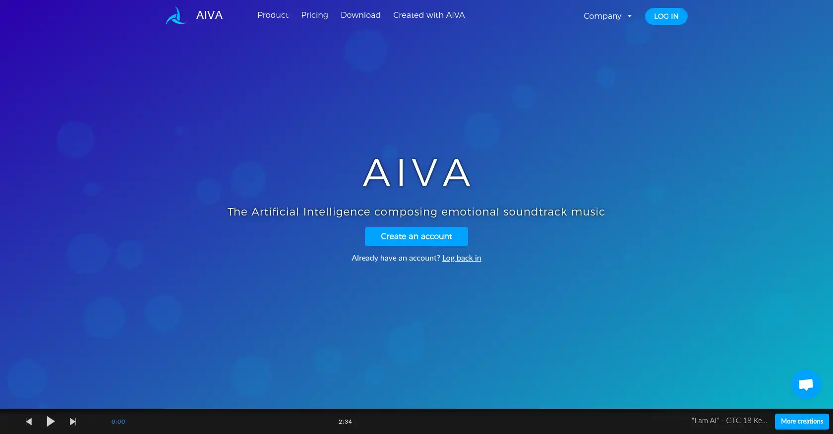 AIVA - AI tool for Soundtrack, Music production