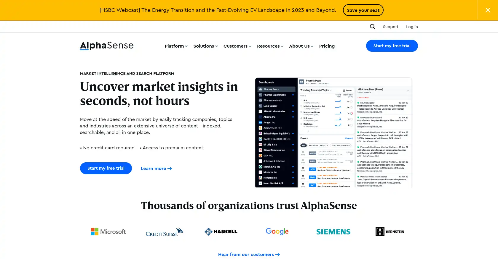 AlphaSense - AI tool for Market Research, Market Intelligence, Stock analysis, Investment Research