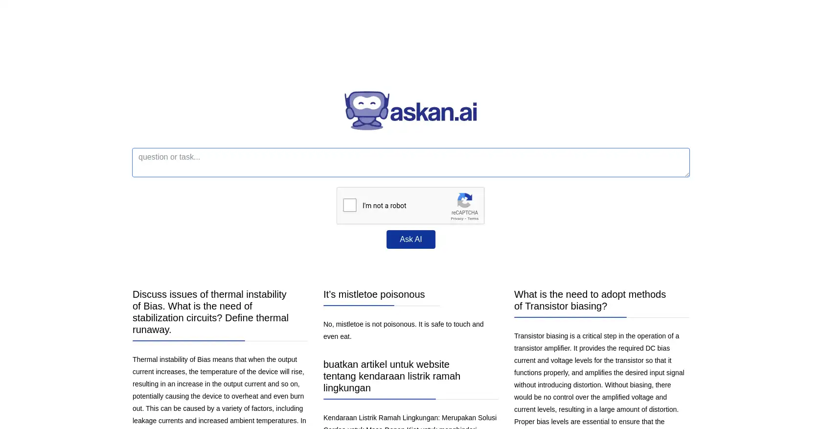 Askan AI - AI tool for Chatbot, Search Engine, Conversational AI, AI Search Engine