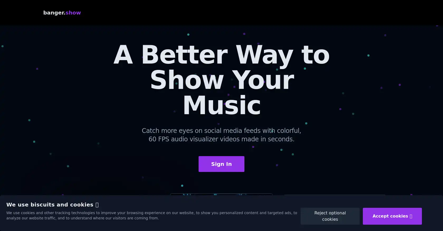 Banger.show - AI tool for Visual effects, Music Videos, Audio Visualizer