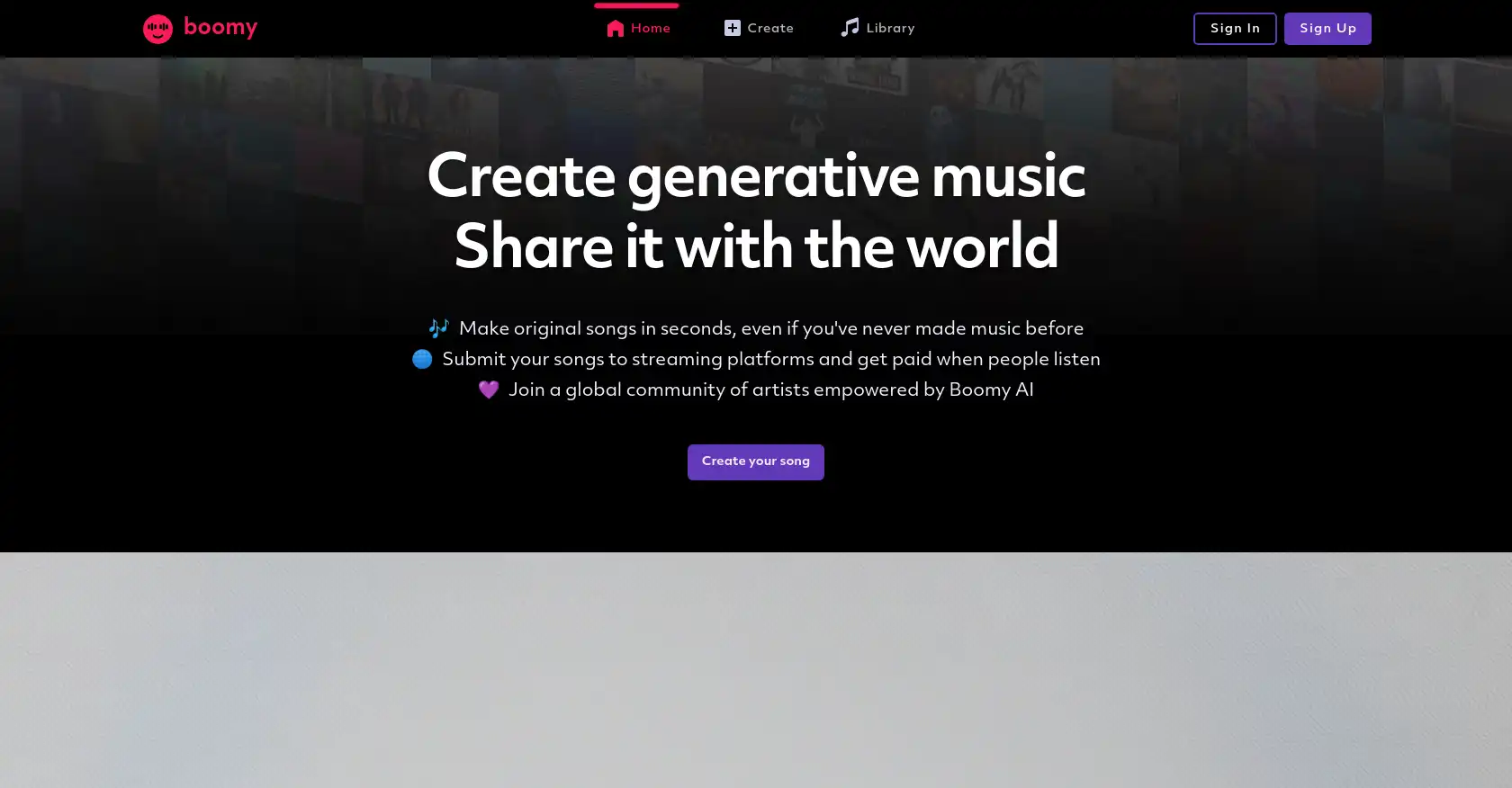 Boomy - AI tool for Music Generator