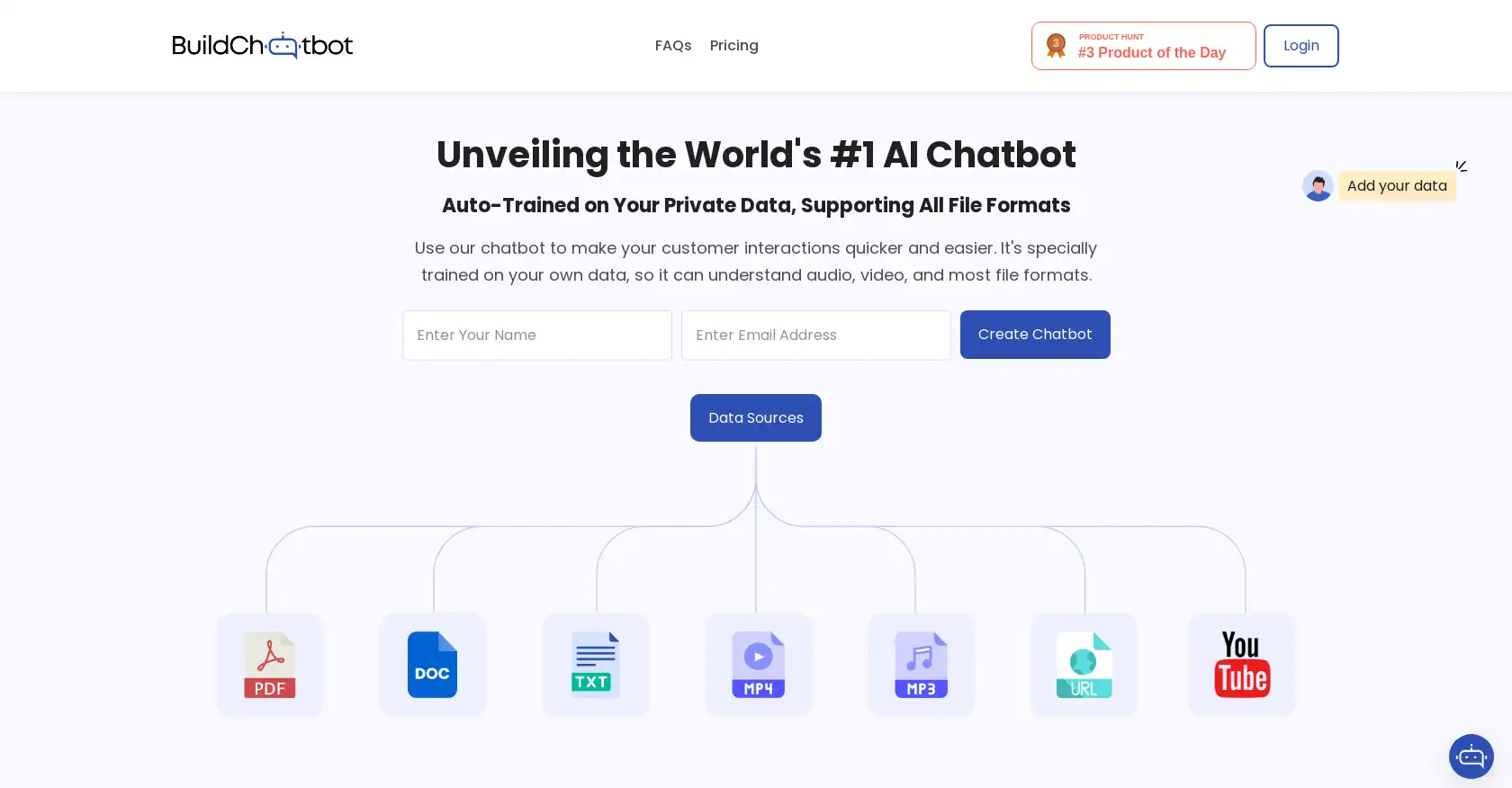 Build Chatbot - AI tool for Customer support, Personalized chatbot, AI Chatbot, Chatbot Builder