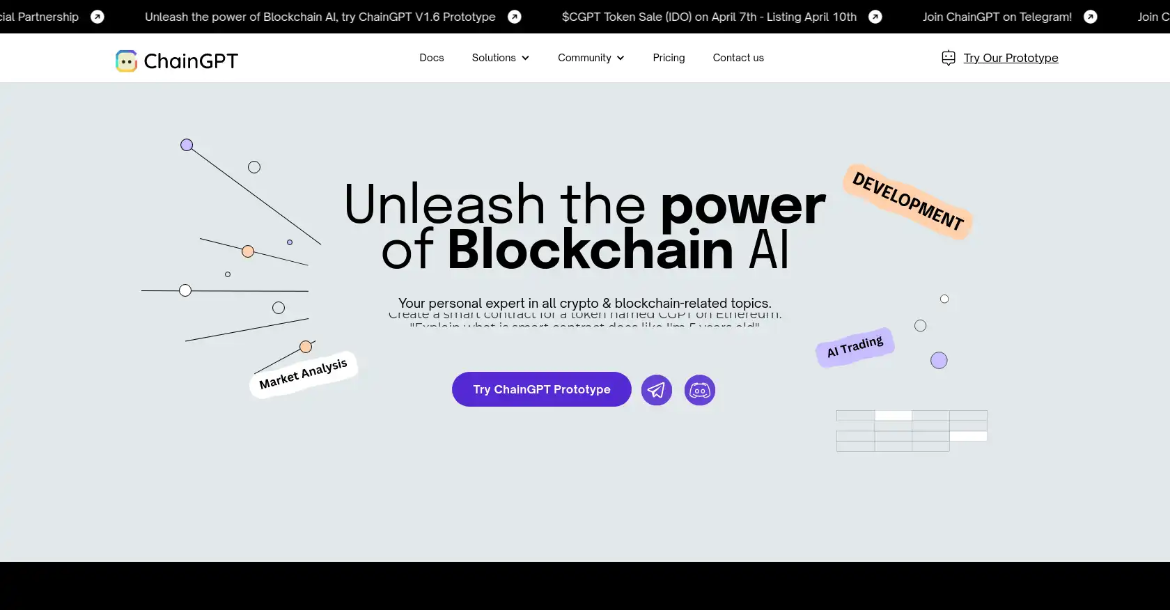 ChainGPT - AI tool for Blockchain, Ethereum, Smart contracts