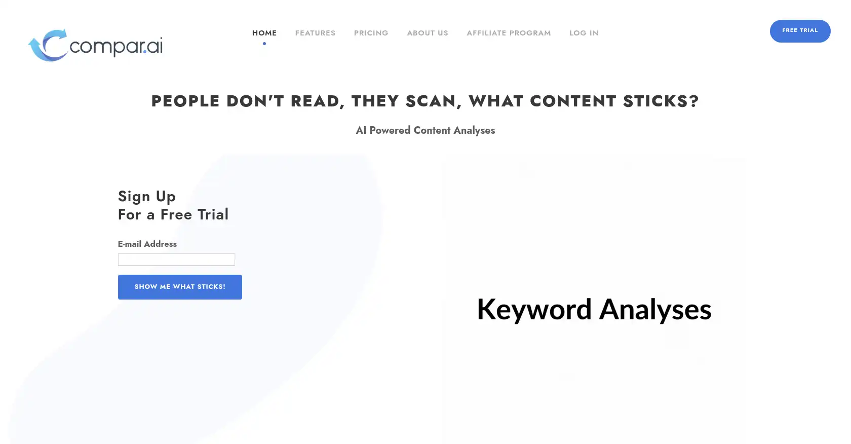 Compar AI - AI tool for Data analysis, Website engagement, Marketing tool, Conversion rates, Content optimization