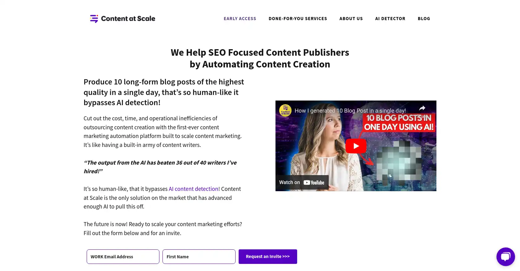 Content at Scale - AI tool for Content Creation, SEO, High-quality content, Content marketing