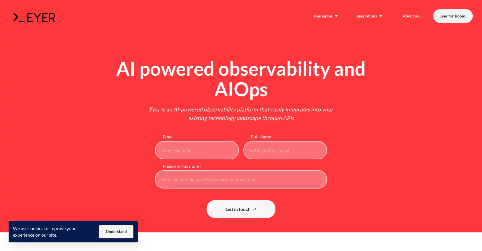 Eyer - AI tool for Anomaly detection, Devops software, AI-powered observability, Enterprise Software