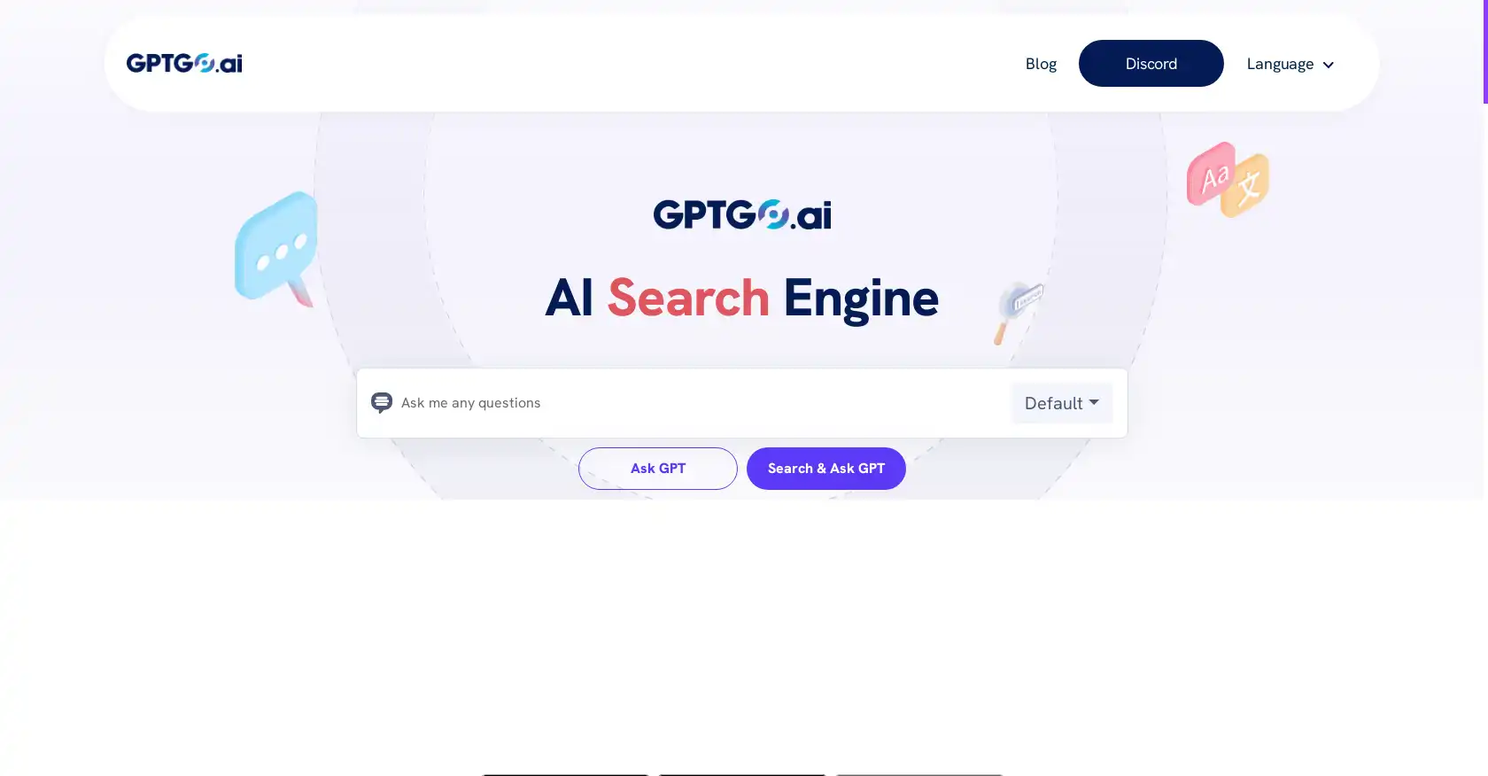 GPTGo - AI tool for Search Engine, Chat, ChatGPT Search
