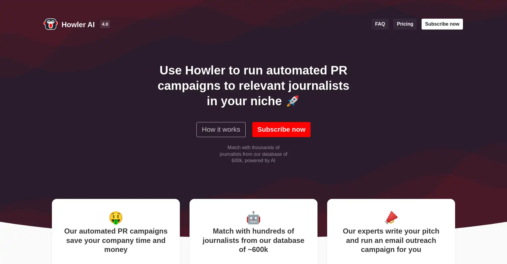 Howler Media - AI tool for Journalists, Press features, Media outreach, PR campaign