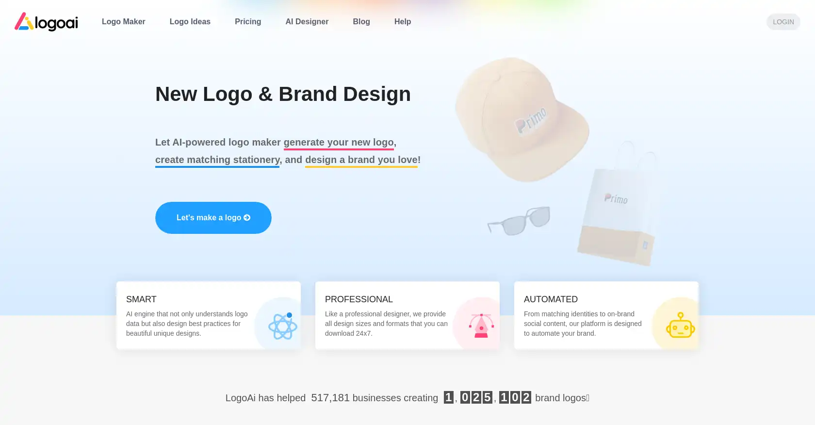 LogoAI - AI tool for Branding, Graphic design, Logo design, Automated creativity