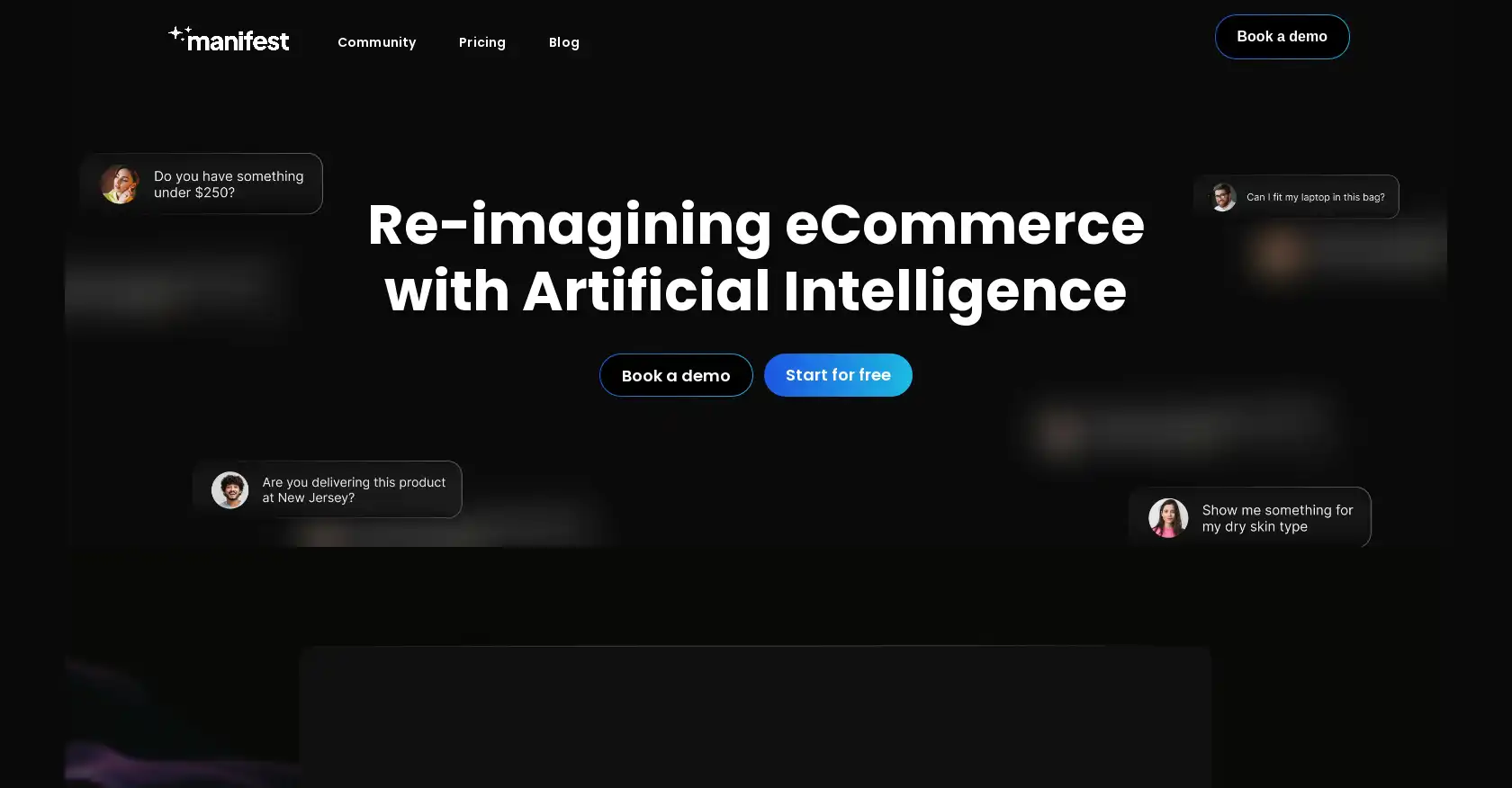Manifest AI - AI tool for Chatbot, Customer support, E-commerce