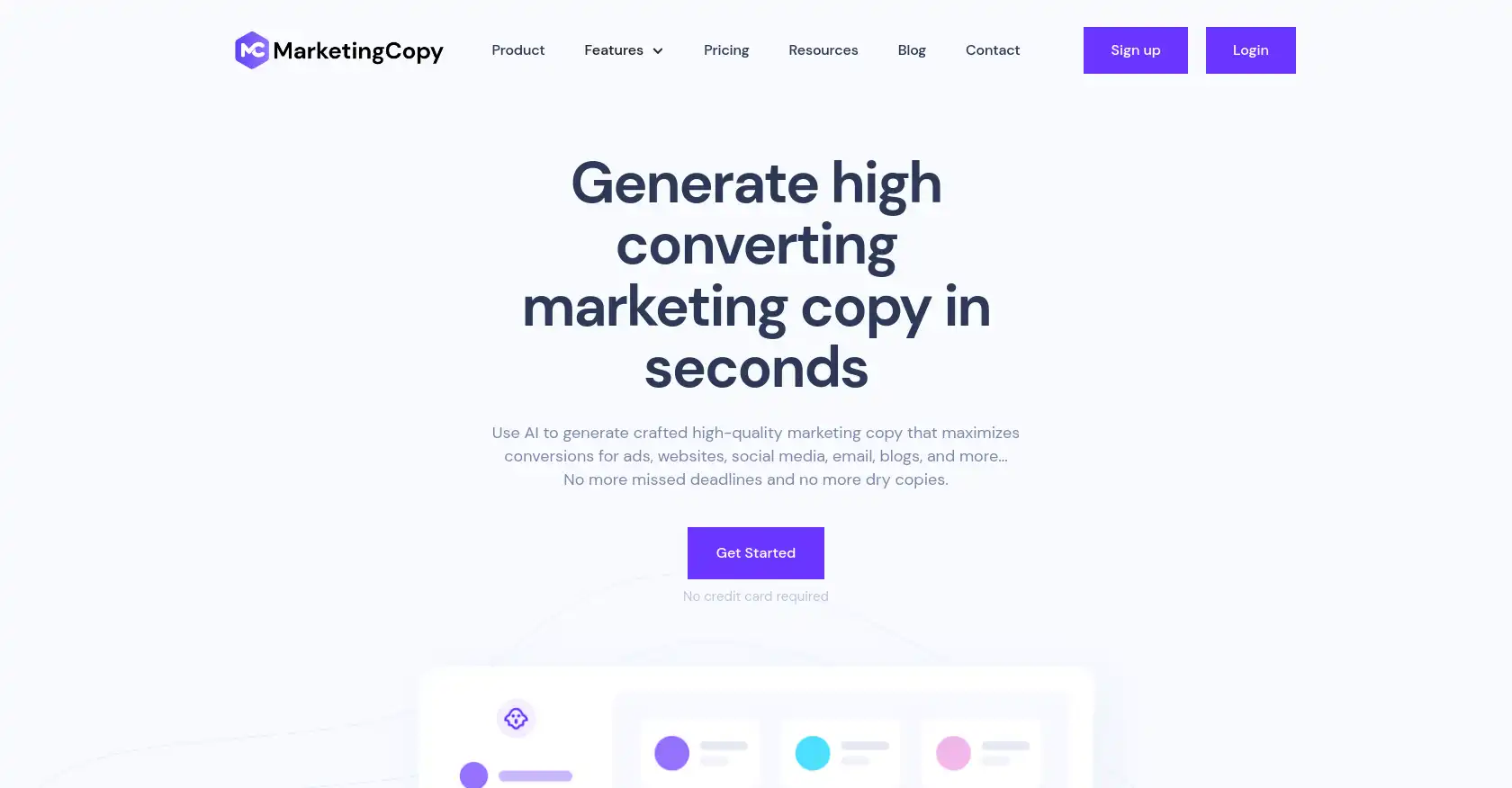 MarketingCopy - AI tool for Content Creation, copywriting, Marketing, social media