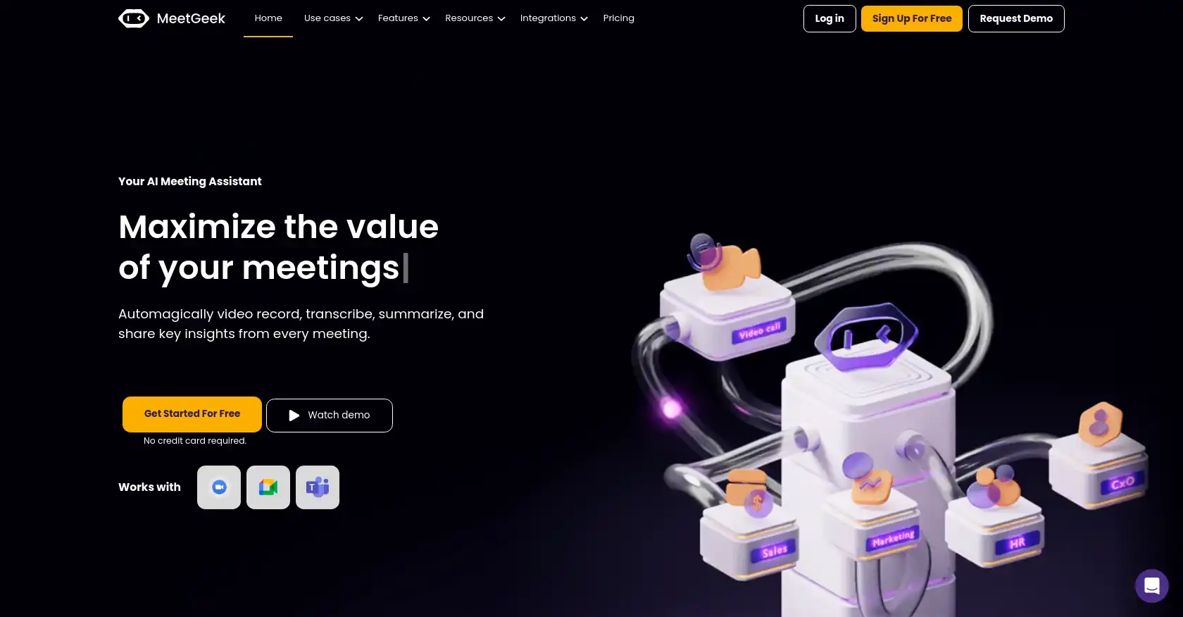 MeetGeek - AI tool for Collaboration, Meeting Assistant, Team productivity, Customer relationship management