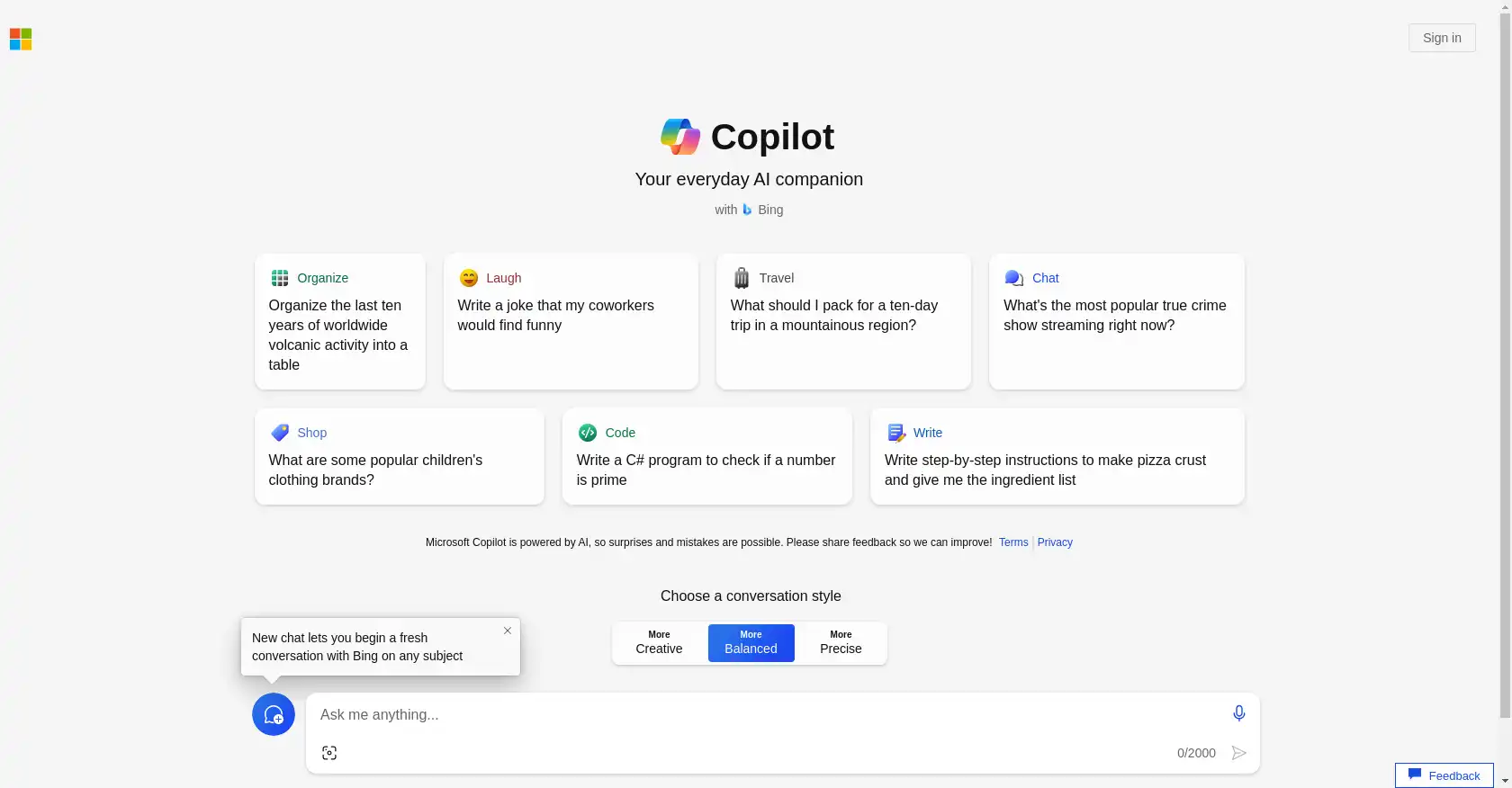Microsoft Copilot - AI tool for Knowledge sharing, Multilingual support, AI Assistant, Microsoft, Copilot