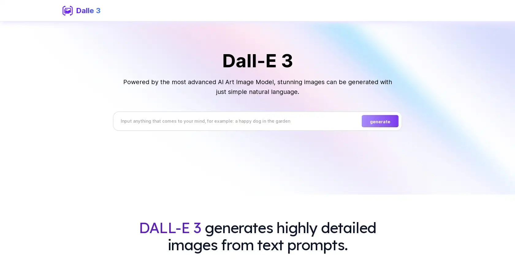 Mini Dalle 3 Online - AI tool for Image Generator, Art Generator, Design