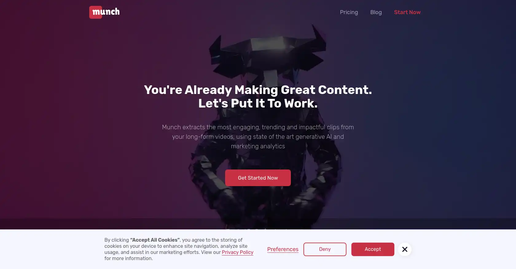 Munch - AI tool for Content Creation, Video editing, Social media marketing