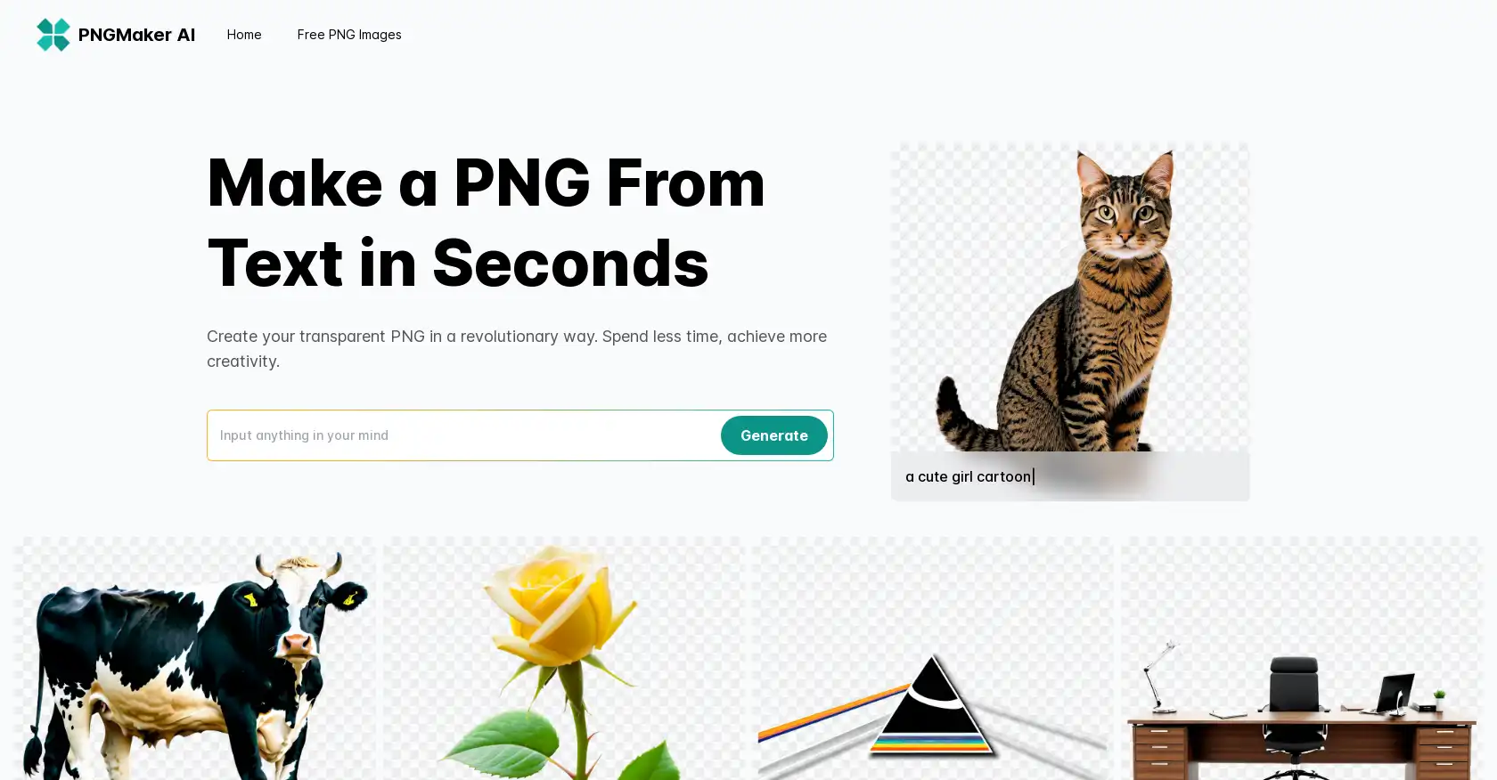 PNGMaker.ai: Make PNG from text in seconds
