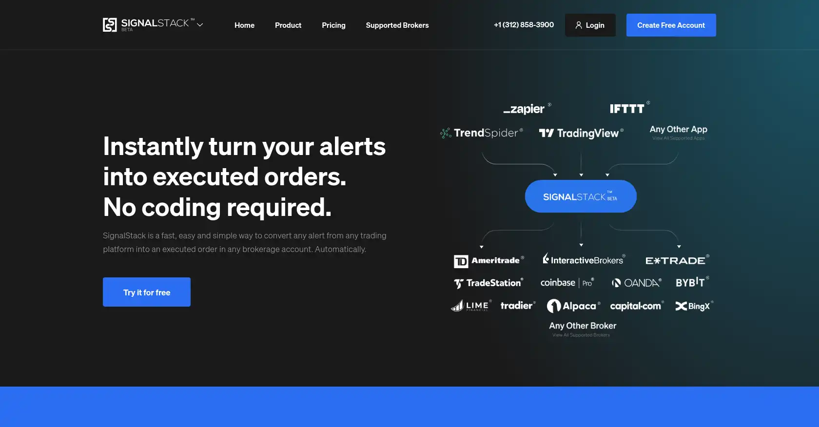 SignalStack - AI tool for Automation, Trading, Alerts