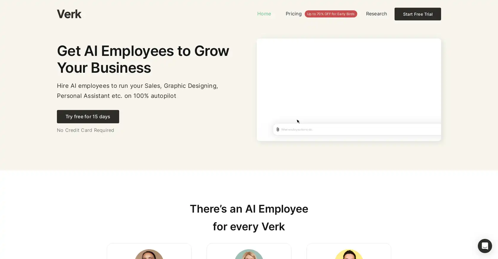 Verk - AI tool for Marketing, Productivity, Personal assistant, Autopilot, AI Employee